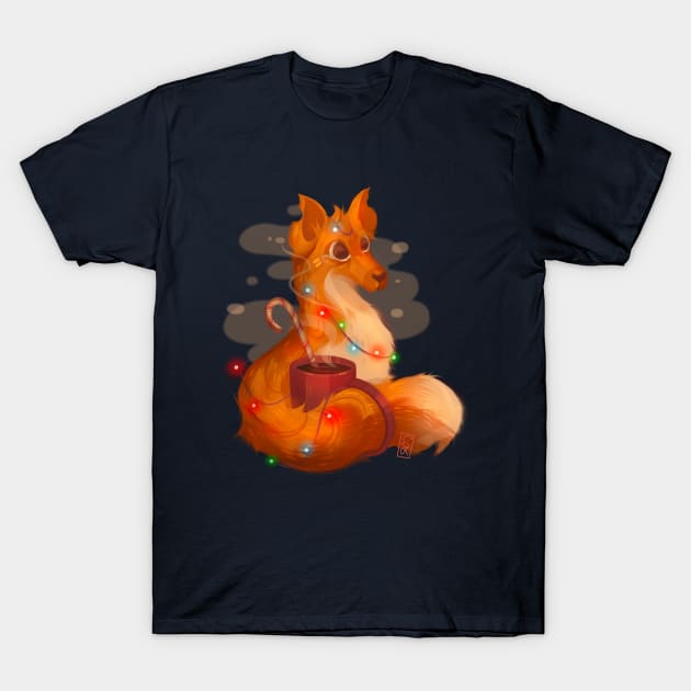 Holiday Fox T-Shirt by Claire Lin